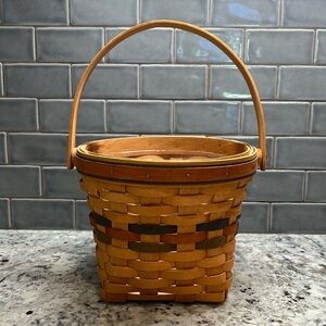 Longaberger Sades of Autumn Maple Leaf Basket with protector